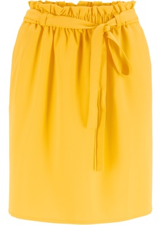 Присборенная юбка с поясом Bonprix