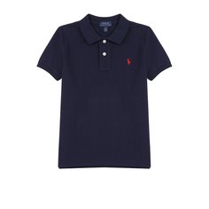 Хлопковое поло с логотипом бренда Polo Ralph Lauren