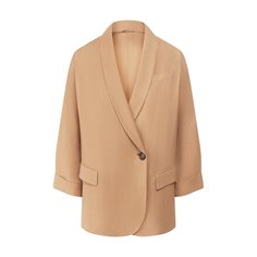 Жакет из смеси вискозы и льна Brunello Cucinelli
