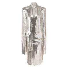 Платье с пайетками Balmain