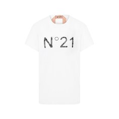 Хлопковая футболка No. 21