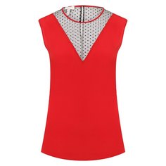 Топ из смеси вискозы и шелка Escada Sport