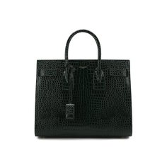 Сумка Sac De Jour Small с тиснением под крокодила Saint Laurent