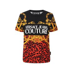 Хлопковая футболка Versace Jeans Couture