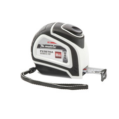 Рулетка Matrix Autostop 8 м х 25мм двухкомпонентный корпус автоматическая фиксация PRO