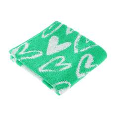 Полотенце махровое пестротканое Дм-люкс heart print 50х90