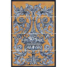 Панно Площадь Испании HGD/B347/4x/15129 15x40 см Kerama Marazzi
