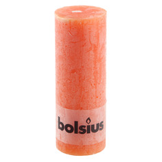 Свеча Bolsius 19 см оранжевая