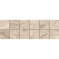 Мозаика ColiseumGres Альпы Фашиа Белый 10x30 см