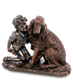 Статуэтка "Мальчик с собакой" Veronese