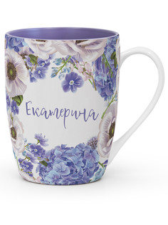 Кружка Be Happy "FLORA" с именем "Екатерина"