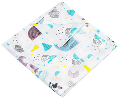 Пеленка муслиновая Amarobaby Rainbow Лес, 125х115 см