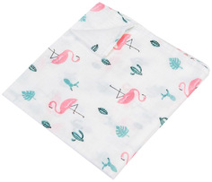 Пеленка муслиновая Amarobaby Rainbow Птицы, 125х115 см