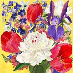 Алмазные картины-раскраски Color KIT "Весенние цветы", 40x40 см