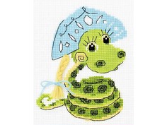 Набор для вышивания РИОЛИС "Новогодняя змейка"