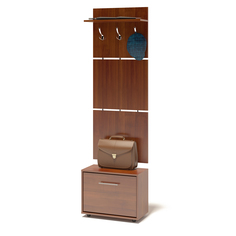 Вешалка настенная с тумбой Сокол ВШ-5.1+ТП-1 испанский орех, 60х29х209 см.