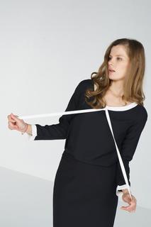 Блуза женская adL 11532292000 черная 42 RU