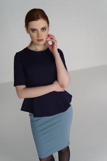 Блуза женская adL 11524396007 синяя 44 RU