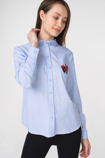 Рубашка женская Incity 1.1.2.18.01.04.00536 голубая 44 RU