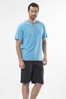 Пижама мужская Cacharel 2138 голубая S