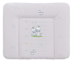Матрац пеленальный Ceba Baby 70x85 см мягкий на комод Zebra grey