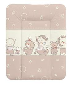 Матрац пеленальный Ceba Baby 70x50 см мягкий на комод Ducklings brown