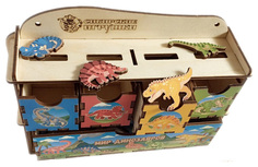 Сортер Сибирские игрушки Умный комодик Мир динозавров