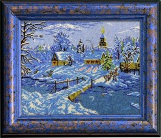 Наборы для вышивания бисером ВЫШИВАЕМ БИСЕРОМ ВБ,В84,ЗИМ,СКАЗКА