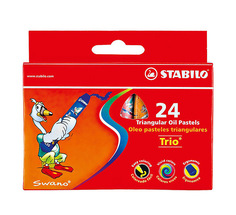 Масляная пастель Stabilo, 24 цвета