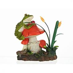 Фигура Gloria Garden Жаба с божьей коровкой 27x26,5x15,5 см