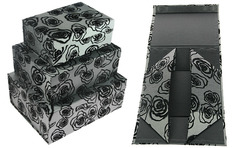 Комплект из 3-х коробок (тафта с флоком), 31x25x13 см Русские подарки