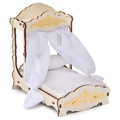 Игровой набор Большая кровать с балдахином, матрасом и подушкой 59795 ЯиГрушка