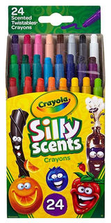 Ароматизированные выкручивающиеся мини-восковые мелки, 24 штуки Crayola