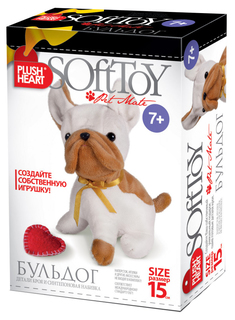 Плюшевое сердце Бульдог 457079 Фантазер