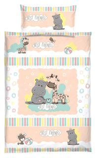 Комплект постельного белья Baby Nice Лучшие друзья, 2 предмета