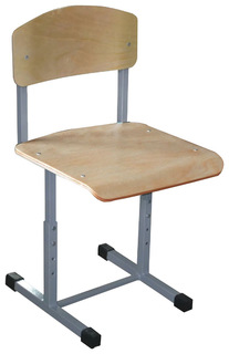 Стул Самсон Бюджет ученический регулируемый серый, рост 2-4