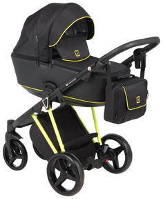 Коляска 3 в 1 Adamex Cristiano CRISTIANO-FLUO-3-В-1-YELLOW Yellow