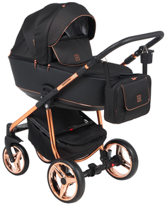 Коляска 3 в 1 Adamex Barcelona special edition BR-603 цвет черный жаккард