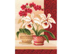 Набор для вышивания Сделай своими руками "Изящные орхидеи"
