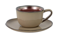 Чашка с блюдцем 180 мл Copper Julia Vysotskaya 58266