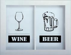 Копилка для пробок двойная Beer/Wine 29x45 см. Дубравия KD-024-166