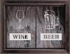 Копилка для пробок двойная Beer/Wine 29x45 см. Дубравия KD-024-164