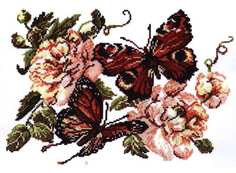 Набор для вышивания Чудесная игла "Пионы и бабочки"