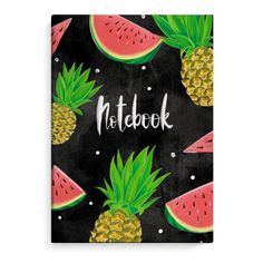 Записная книжка Феникс+ Фрукты на черном арт. 50741