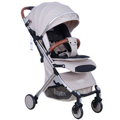 Прогулочная коляска Nuovita Giro Lux, бежевый серебряный