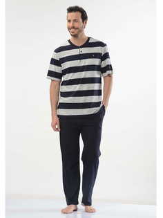 Пижама мужская Cacharel 2128 синяя XL