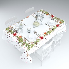 Скатерть Сирень Зимняя сказка Цвет: Белый 120х145 см