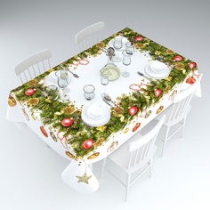 Скатерть Сирень Двенадцать месяцев Цвет: Белый 120х145 см