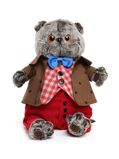 Мягкая игрушка BUDI BASA Басик в костюме с бантом, 25 см