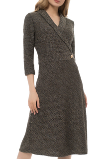 Платье женское Argent VZD913429 коричневое 52 RU